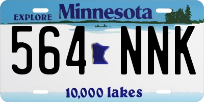 MN license plate 564NNK