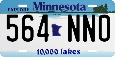 MN license plate 564NNO