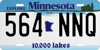 MN license plate 564NNQ