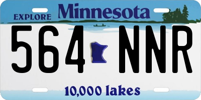 MN license plate 564NNR