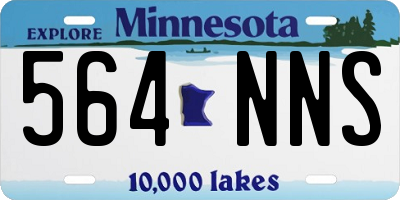 MN license plate 564NNS