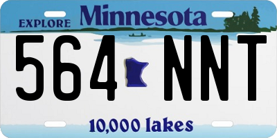 MN license plate 564NNT