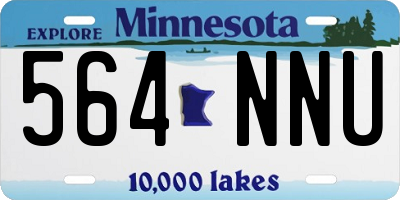 MN license plate 564NNU