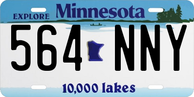 MN license plate 564NNY