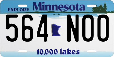 MN license plate 564NOO