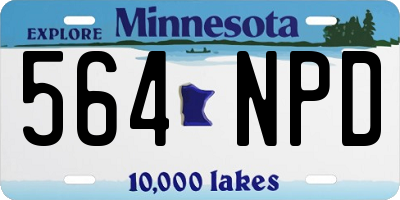 MN license plate 564NPD