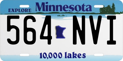 MN license plate 564NVI
