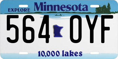 MN license plate 564OYF