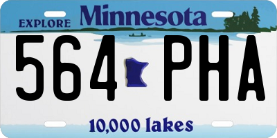 MN license plate 564PHA