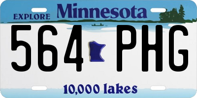 MN license plate 564PHG