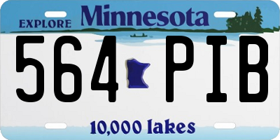 MN license plate 564PIB