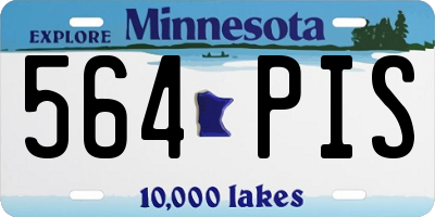 MN license plate 564PIS