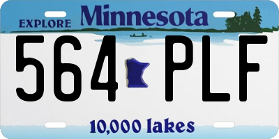 MN license plate 564PLF