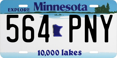 MN license plate 564PNY