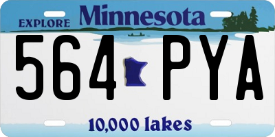 MN license plate 564PYA