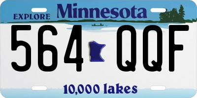 MN license plate 564QQF