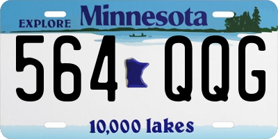 MN license plate 564QQG