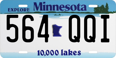 MN license plate 564QQI