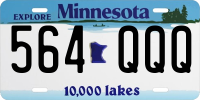 MN license plate 564QQQ