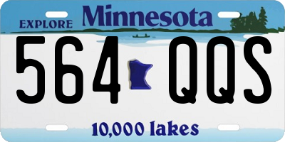 MN license plate 564QQS