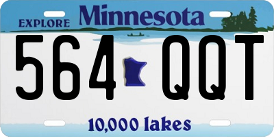 MN license plate 564QQT