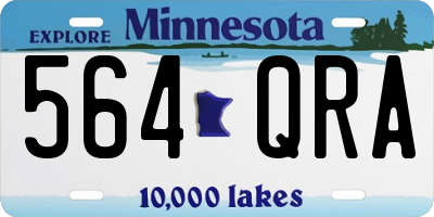 MN license plate 564QRA