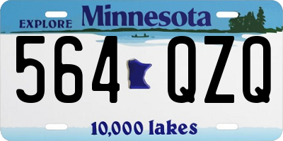 MN license plate 564QZQ