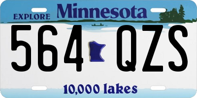 MN license plate 564QZS