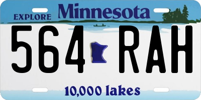 MN license plate 564RAH