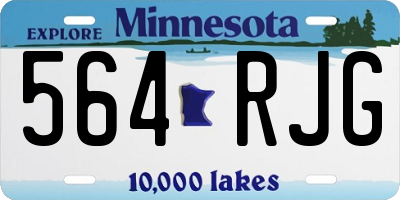 MN license plate 564RJG