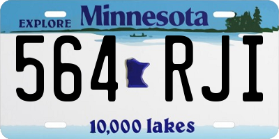 MN license plate 564RJI