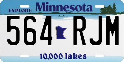 MN license plate 564RJM