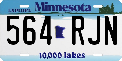 MN license plate 564RJN
