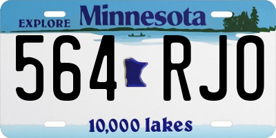 MN license plate 564RJO