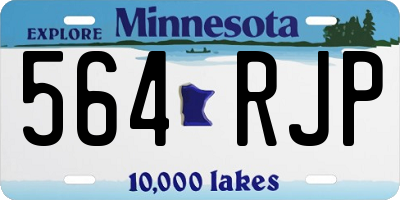 MN license plate 564RJP