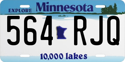 MN license plate 564RJQ