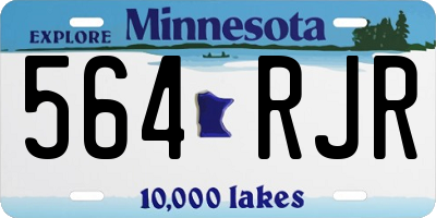 MN license plate 564RJR