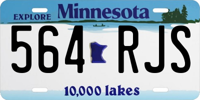 MN license plate 564RJS