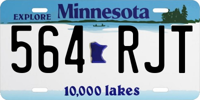 MN license plate 564RJT