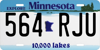 MN license plate 564RJU