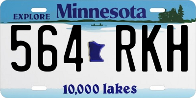 MN license plate 564RKH