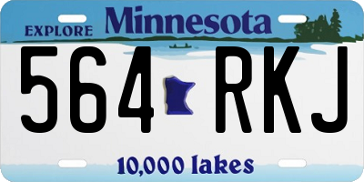 MN license plate 564RKJ