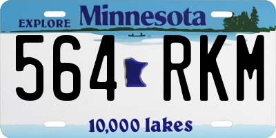 MN license plate 564RKM