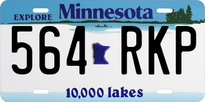 MN license plate 564RKP
