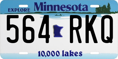 MN license plate 564RKQ