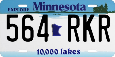 MN license plate 564RKR