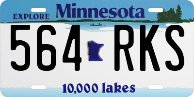 MN license plate 564RKS