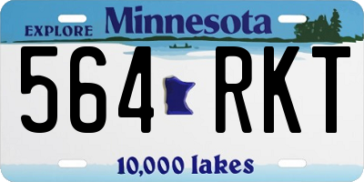 MN license plate 564RKT