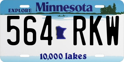 MN license plate 564RKW