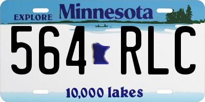 MN license plate 564RLC